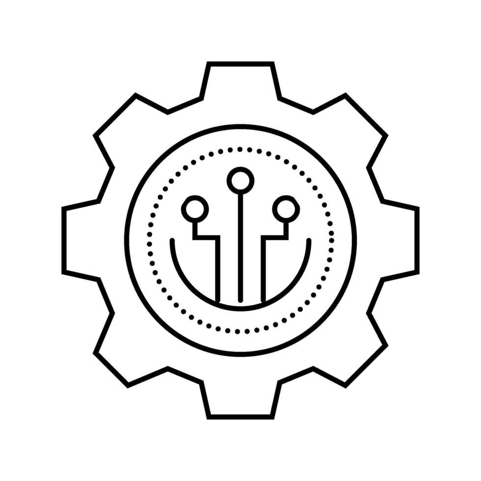 governance token decentralized application line icon component vector