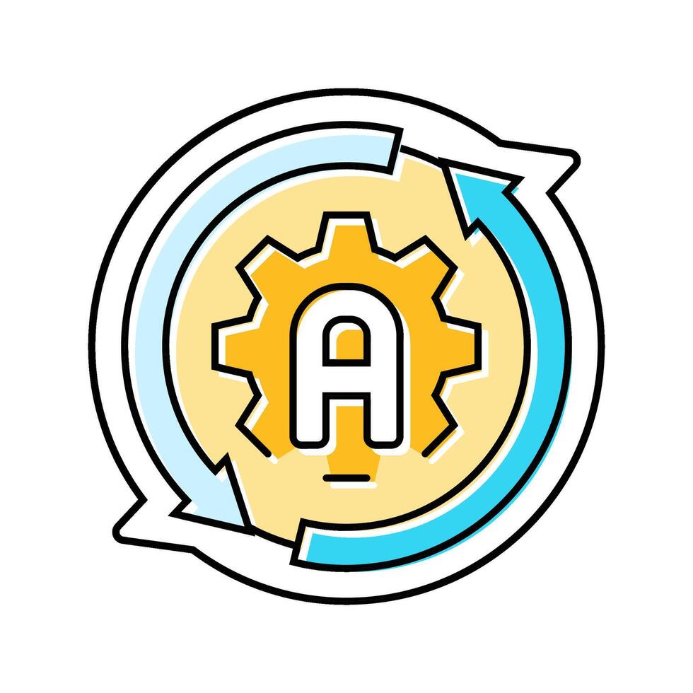 auto adjust feature color icon constituent vector