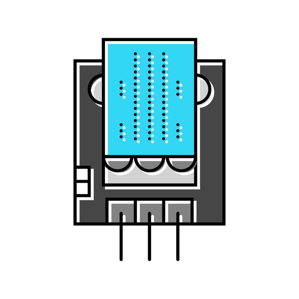 temperatura sensor módulo color icono módulo vector