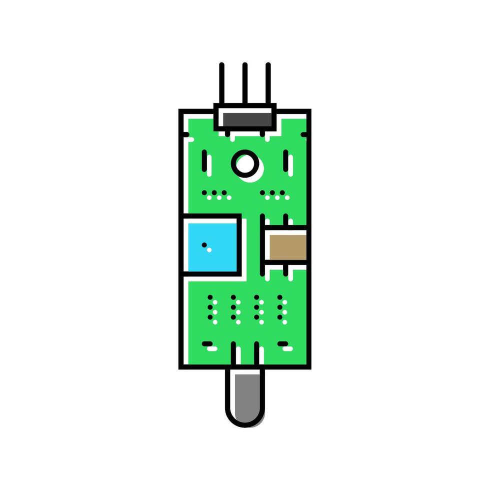 flame sensor module color icon item vector