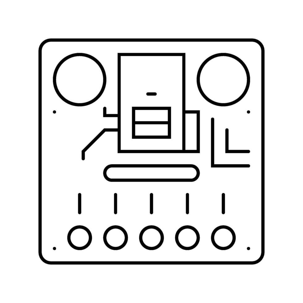 gesture recognition sensor line icon unit vector