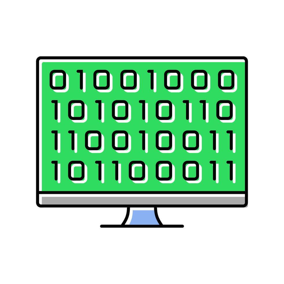 computer code research development color icon sign vector
