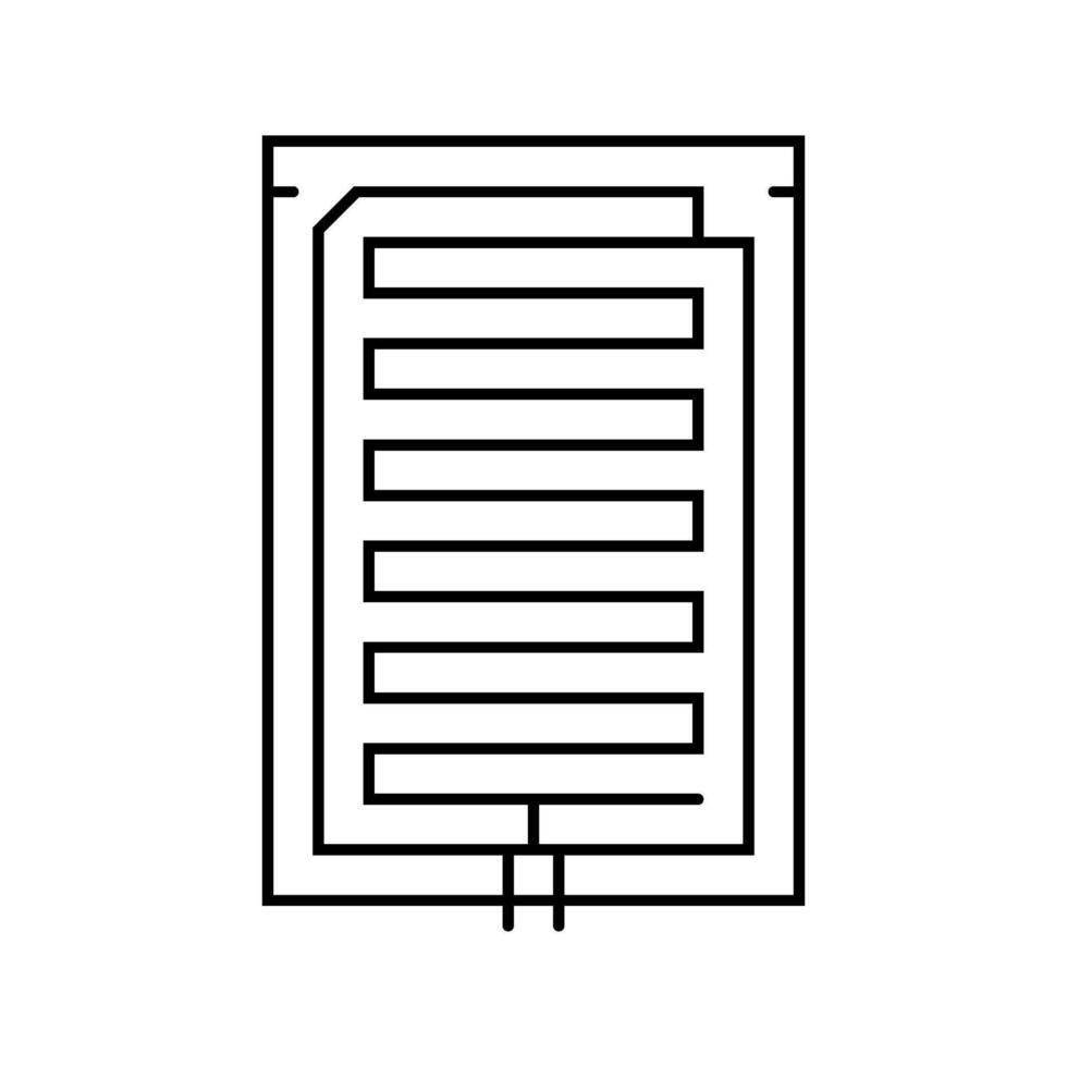rain detection sensor line icon detail vector