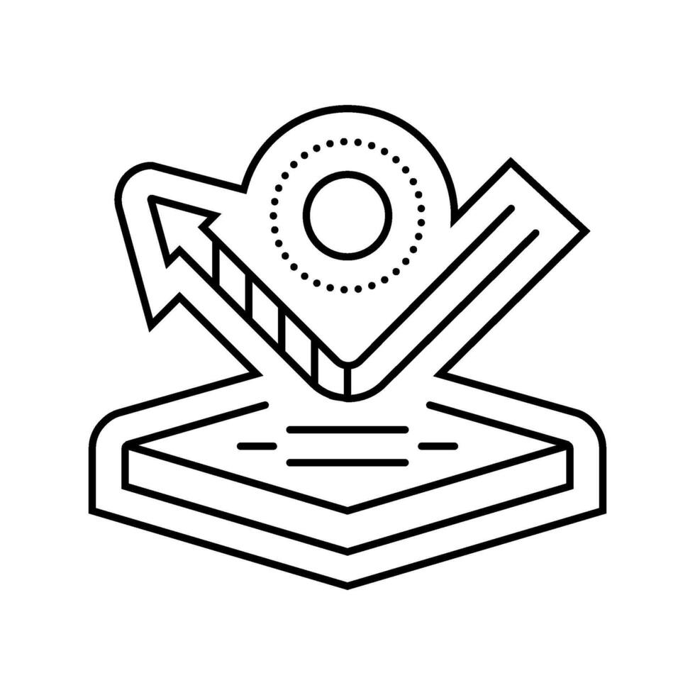 non reflective finish line icon fragment vector