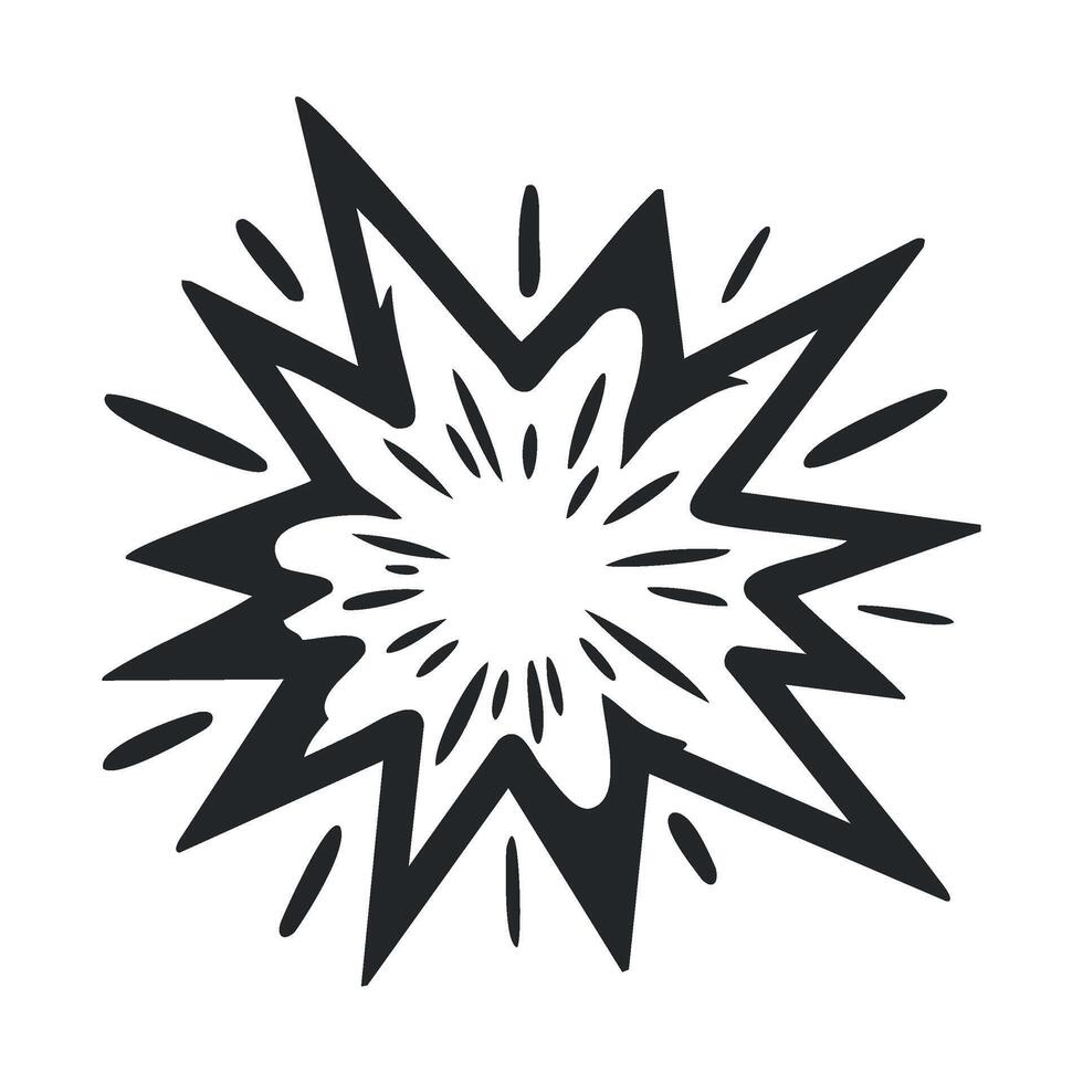 Explosion graphic for dynamic design concepts and marketing materials vector