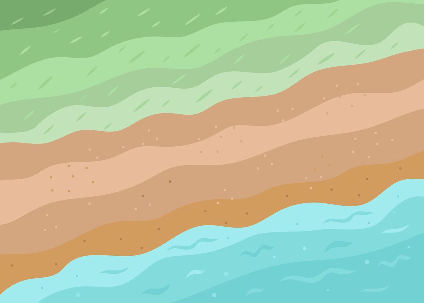 Wave, lines, graphics. Simple abstract banner. Nature background. Dynamic composition of waves, water, sand, shore. Background design for poster, web banner, place for text. vector