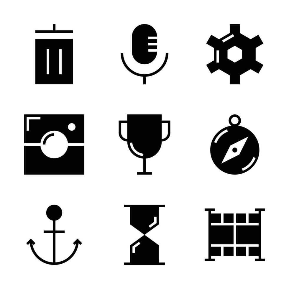 ns for modern Sleek black and white ico app design and user interfaces, perfect for web or mobile projects vector