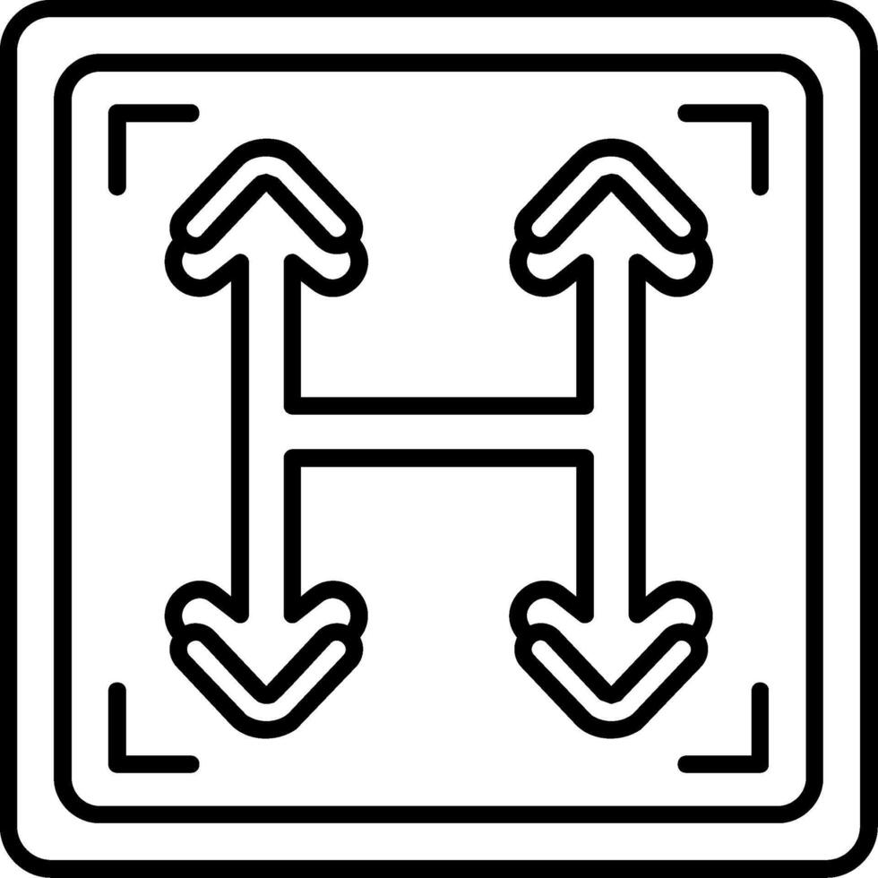 System Database Outline Style Icon vector