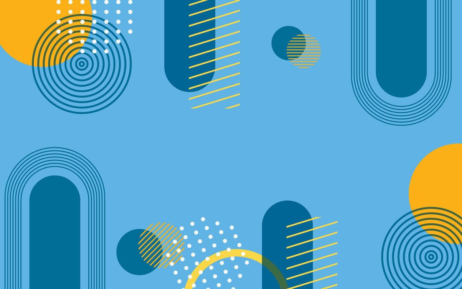 Abstract Colorful Various Shapes Geometric Shapes Background vector