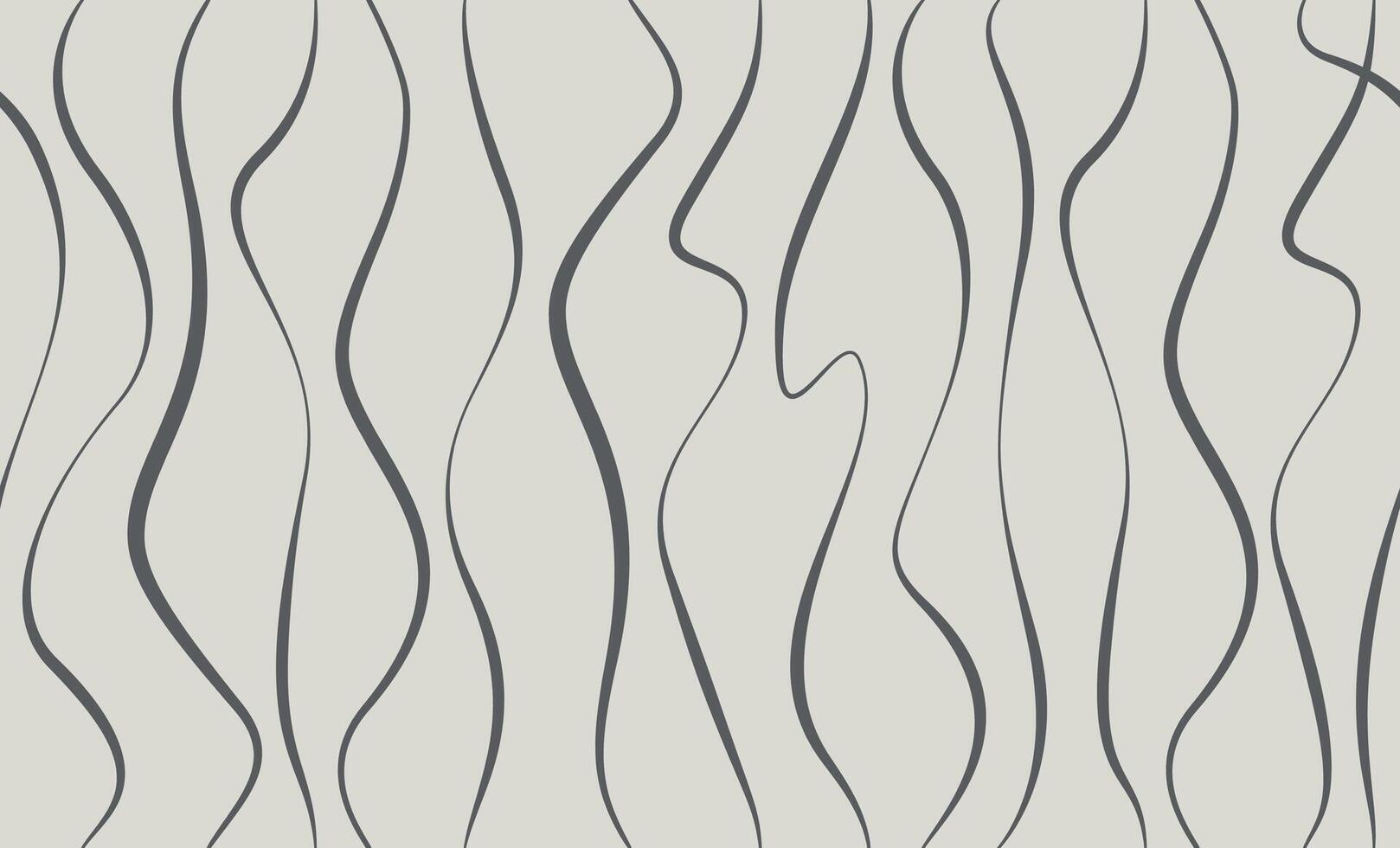 Seamless pattern with wavy lines. Repeating decorative texture. Wave linework background. Simple linear graphic. vector