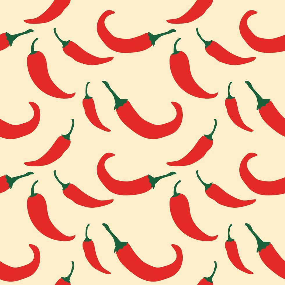 Background chili pattern repeat unique design vector