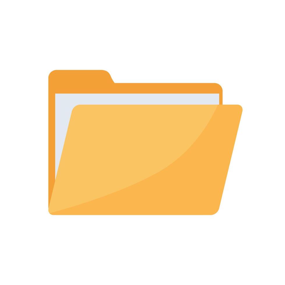 Illustration of a computer file folder icon vector