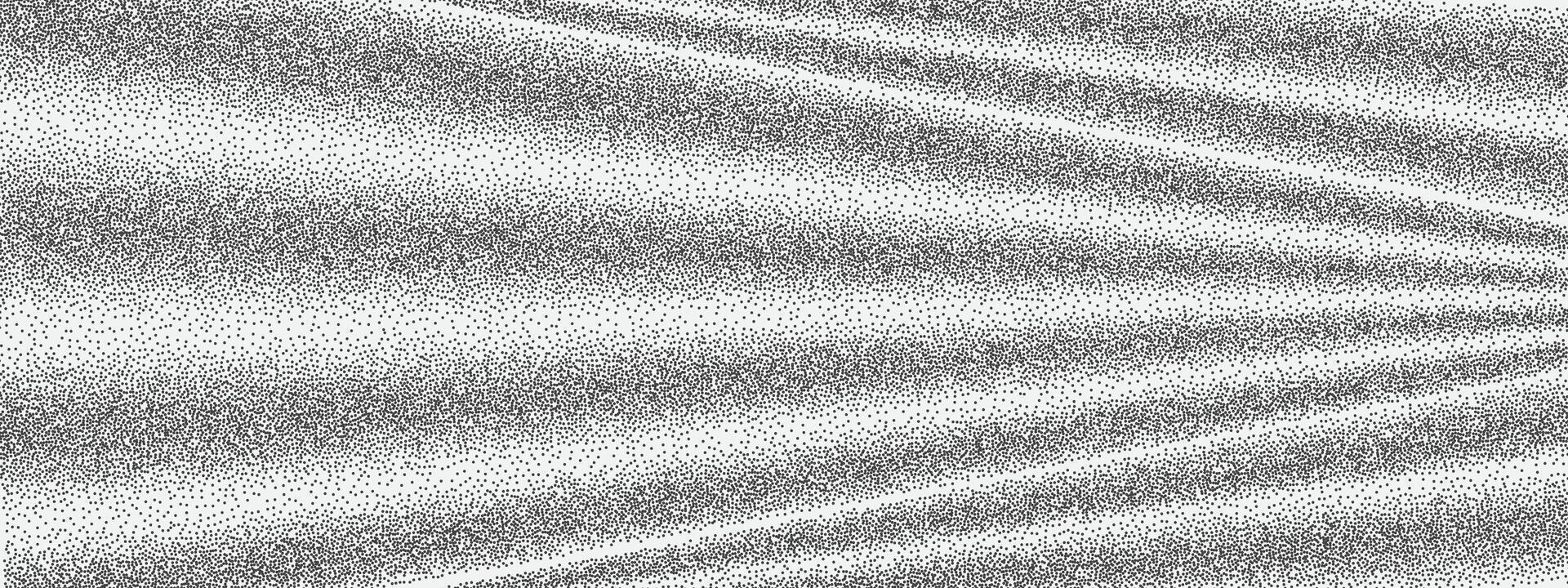 Gritty monochrome texture with fine grain and noise. Abstract halftone gradient background. Dusty fabric texture featuring creases, folds, and pleats. Duotone backdrop with dissolved powder. vector