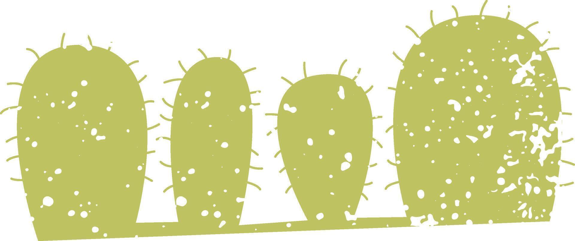 Cactus With Splash Pattern vector