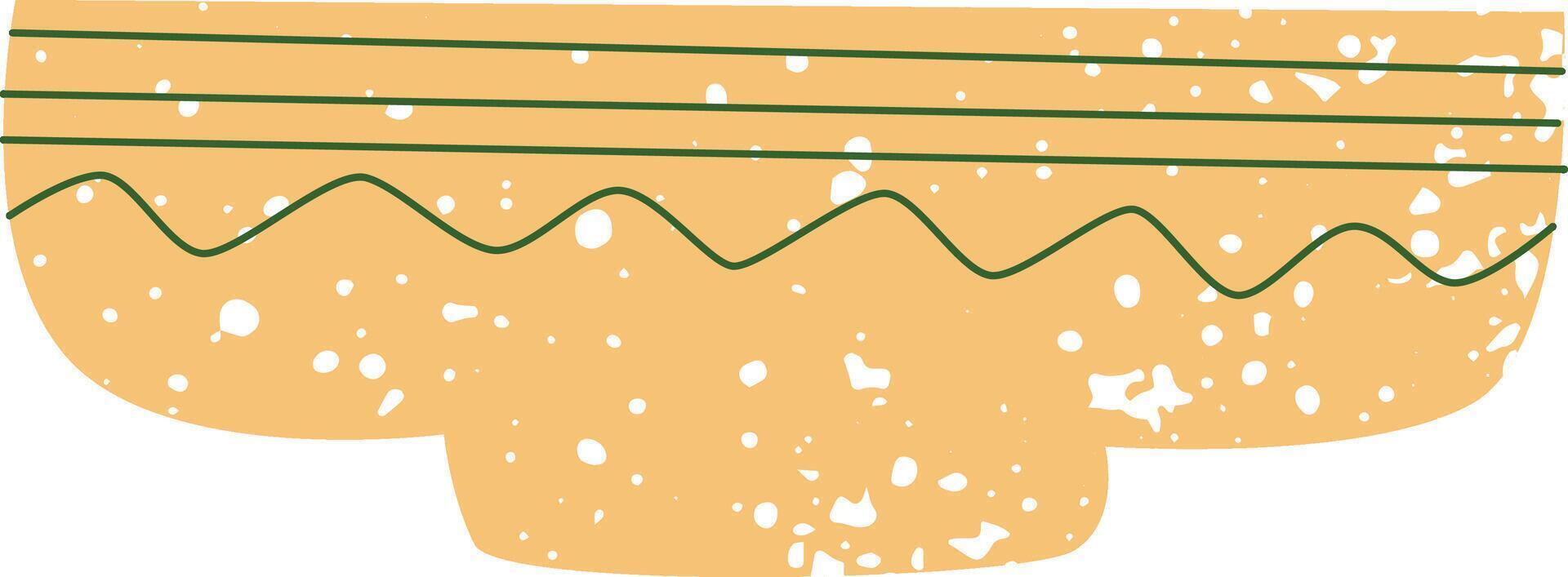 Bowl With Splash Pattern vector