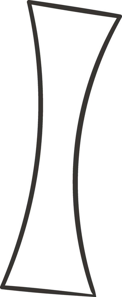 Lined Abstract Column Shape vector