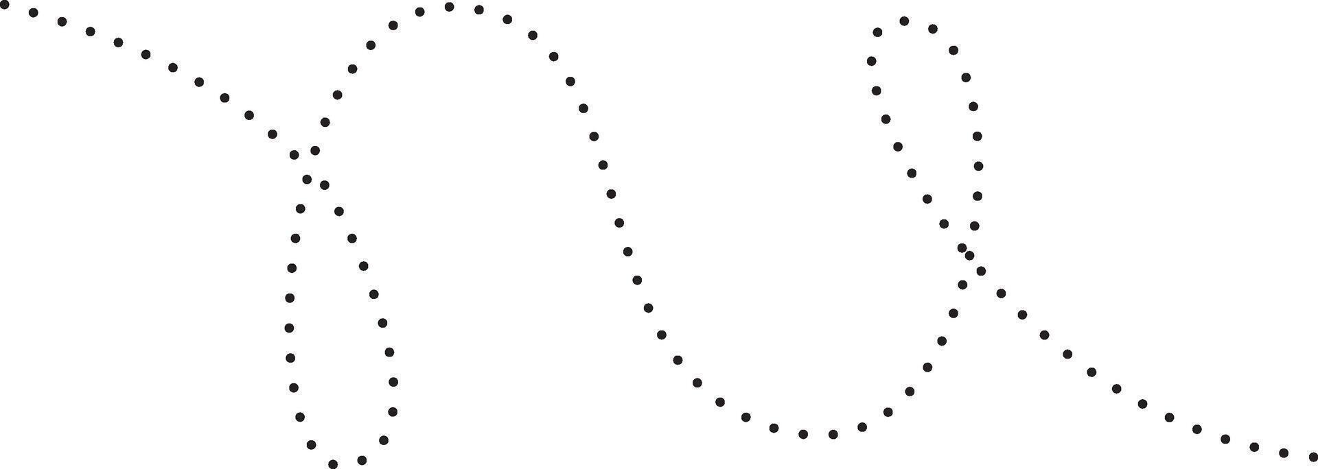 Handdrawn Abstract Dashed Line Drawn Icon vector