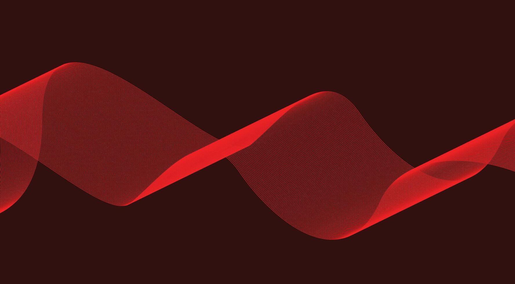 Blend Wavy Curved Smooth Background Red Abstract Design Illustration vector