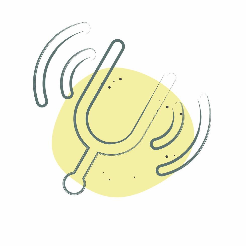 Icon Audio Book. related to Instruments symbol. Color Spot Style. design editable vector