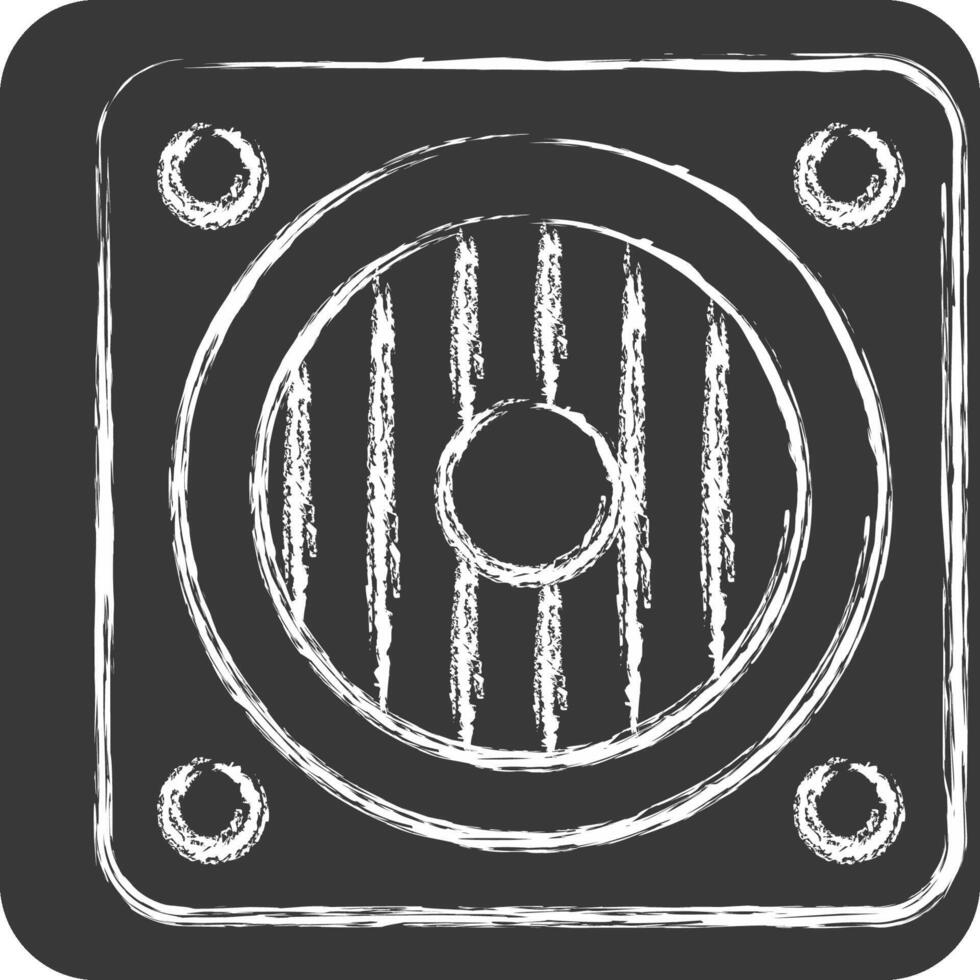 Icon Woofer. related to Instruments symbol. chalk Style. design editable vector