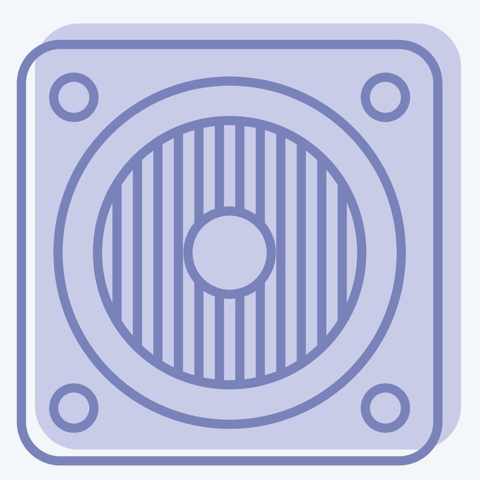 Icon Woofer. related to Instruments symbol. two tone style. design editable vector