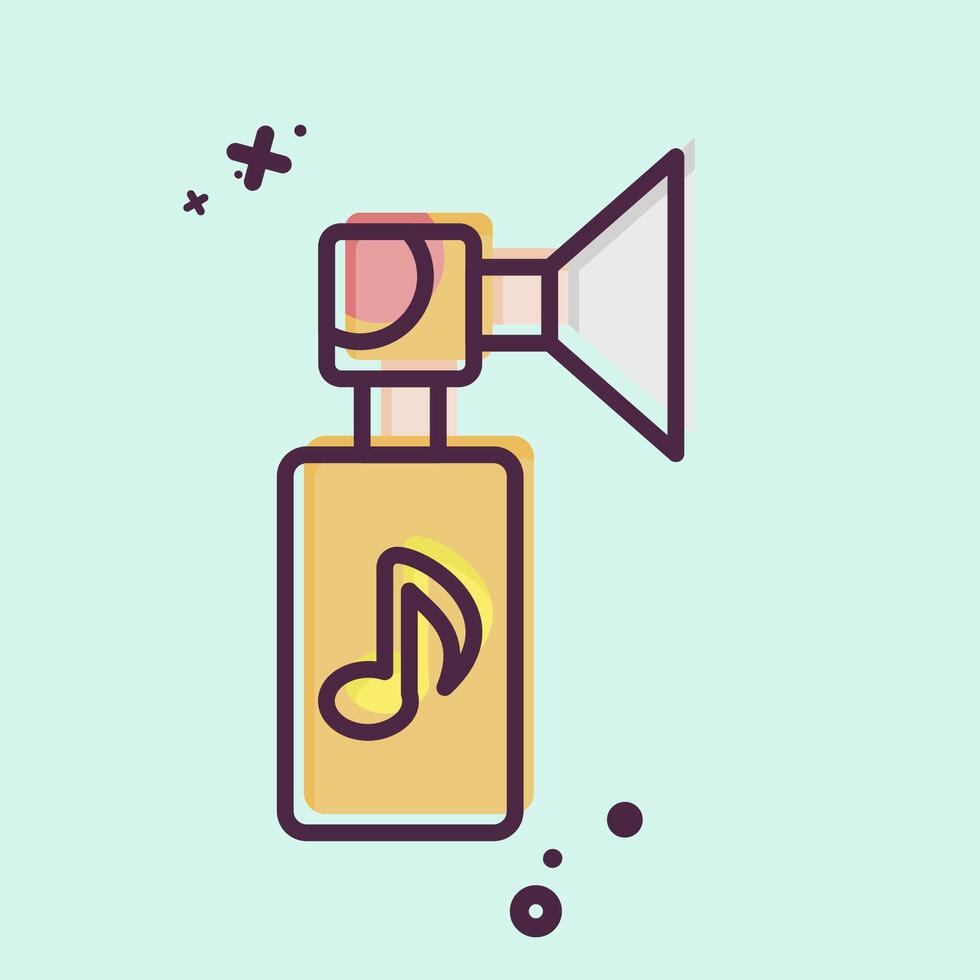 Icon Trombone. related to Instruments symbol. MBE style. design editable vector