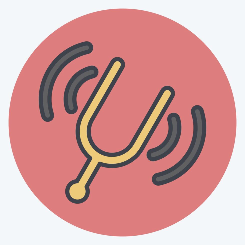 Icon Audio Book. related to Instruments symbol. color mate style. design editable vector