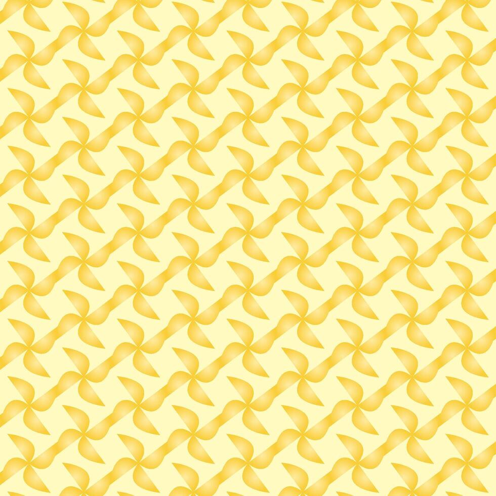 a yellow and white pattern with a wavy design vector