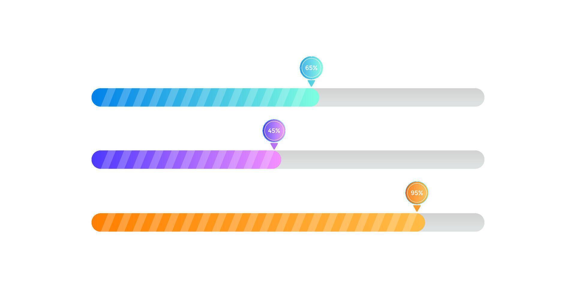 Preloader loading bar web interface illustration vector