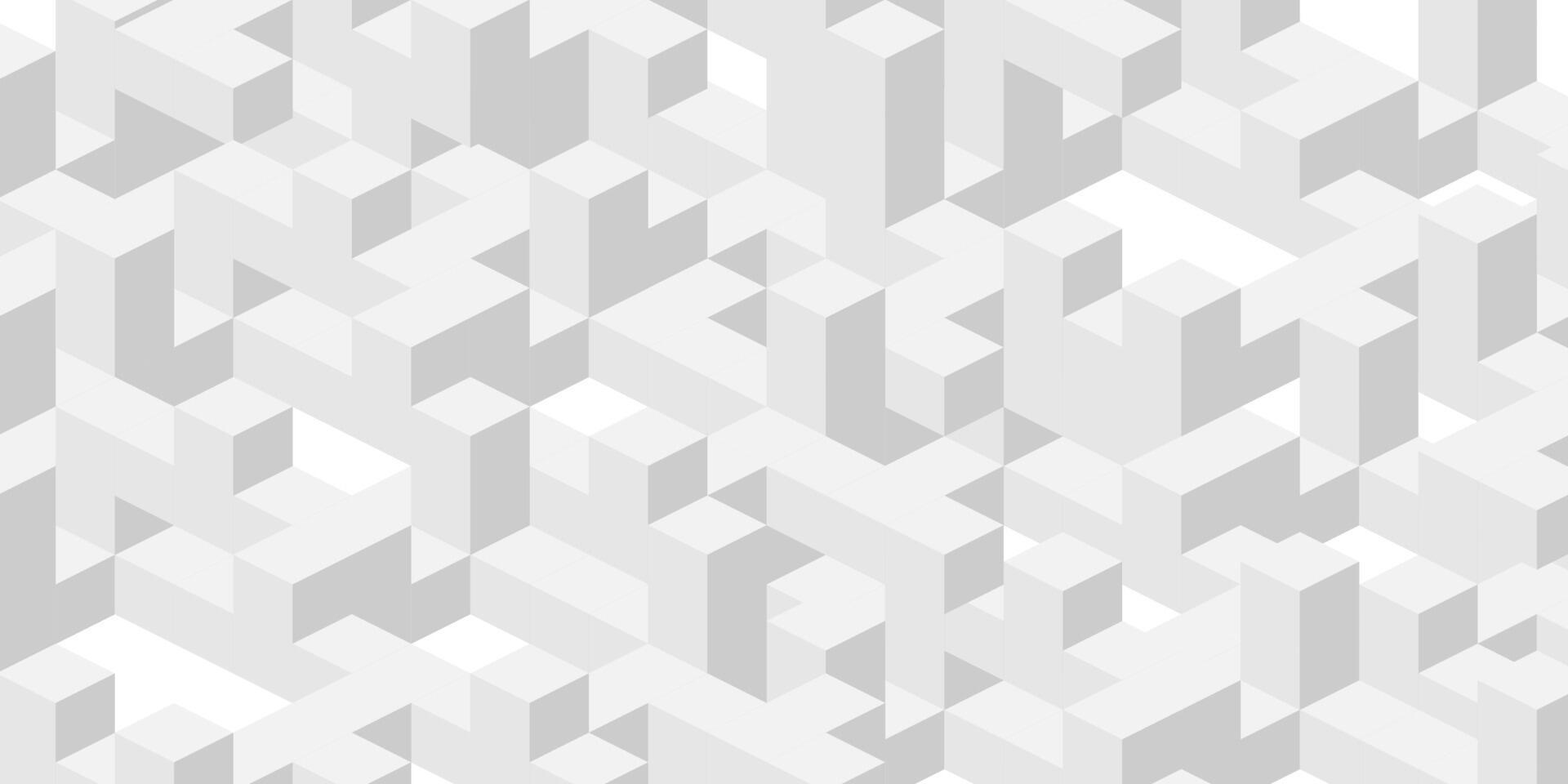 White background made of cubes and squares.Geometric lines.Abstract tech. vector