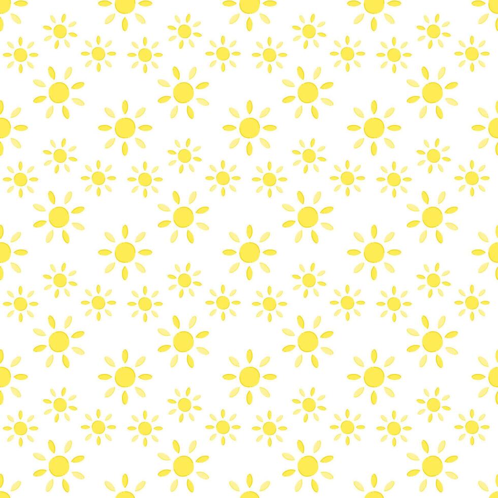 Seamless pattern with sun for your projects. vector