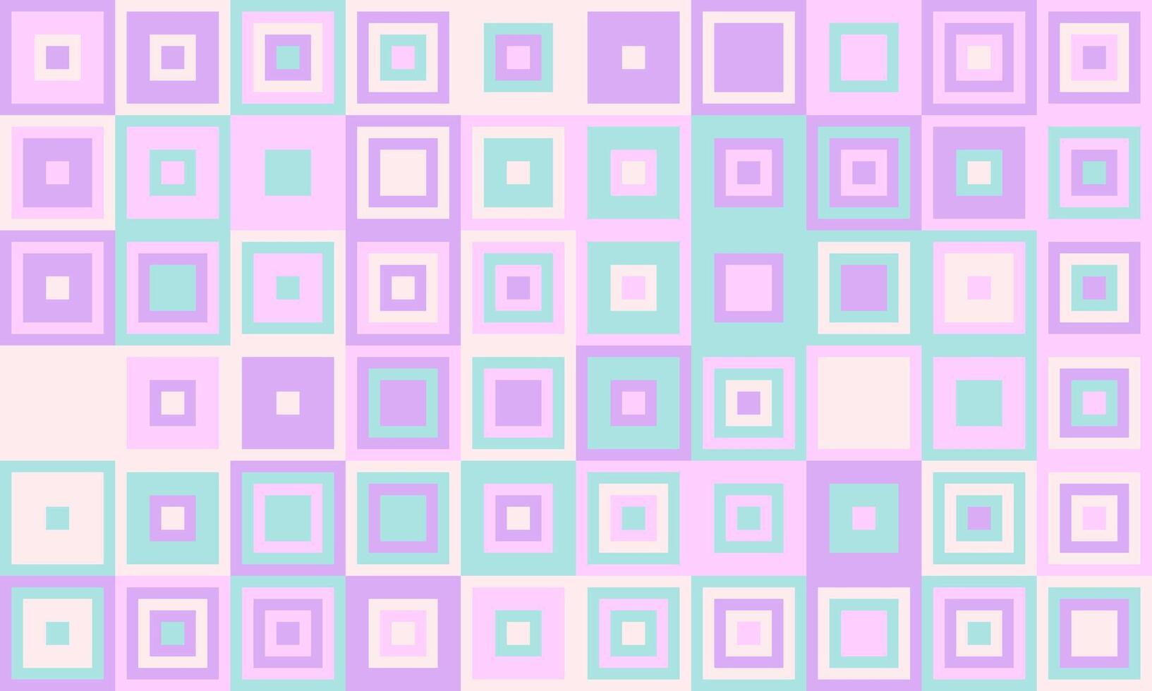 Pastel square pattern, perfect for backgrounds, textiles, or playful designs. This abstract, geometric image evokes feelings of calmness and sweetness. Use it for websites, branding, or packaging. vector
