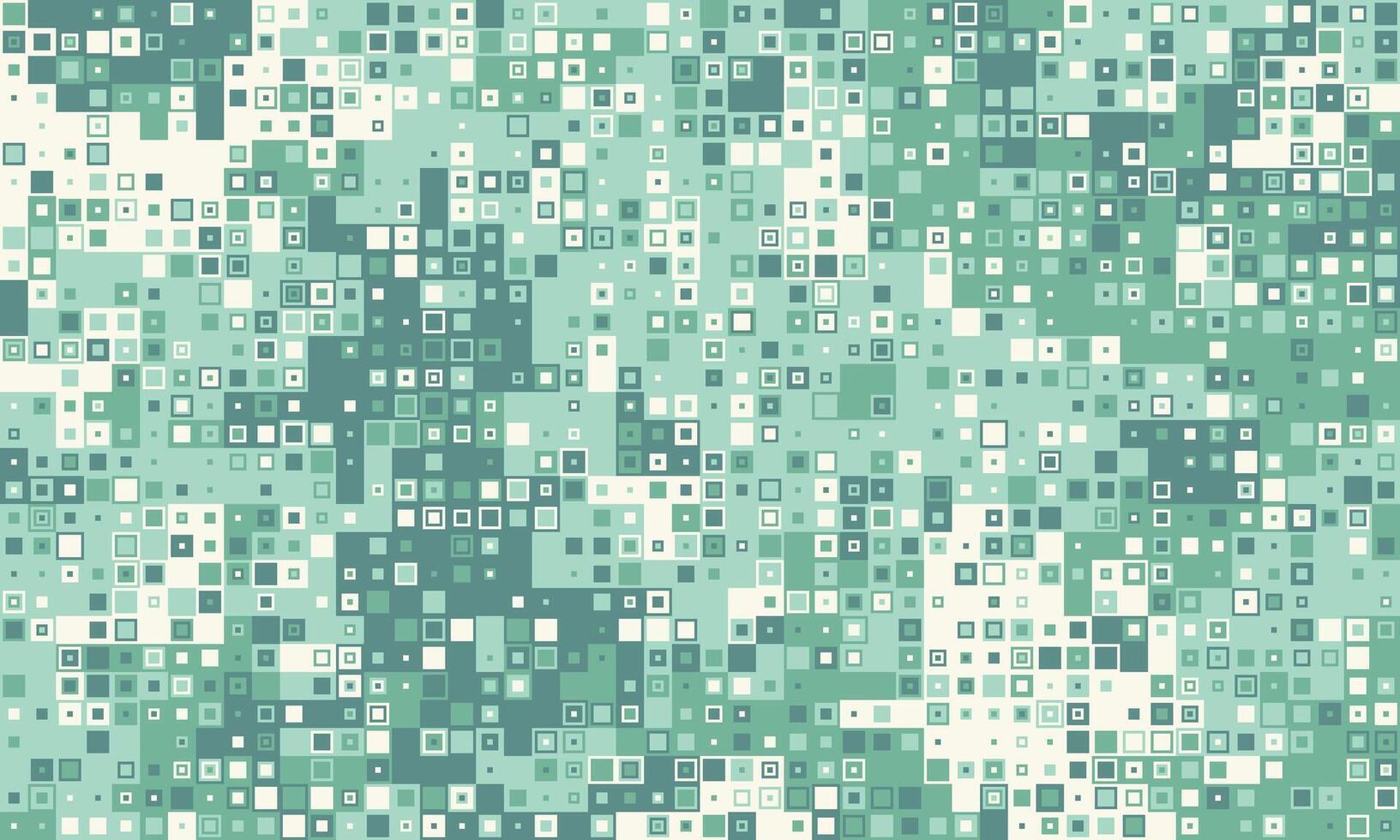 Abstract teal and white square pixel mosaic. Perfect for tech, digital, modern design, website backgrounds, or presentations. Represents data, technology, or connectivity. vector