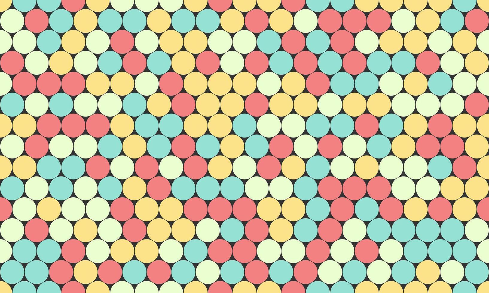 Vibrant pastel circle pattern. A playful, geometric design ideal for backgrounds, textiles, or website designs. This cheerful, repeating motif evokes feelings of joy and optimism. vector