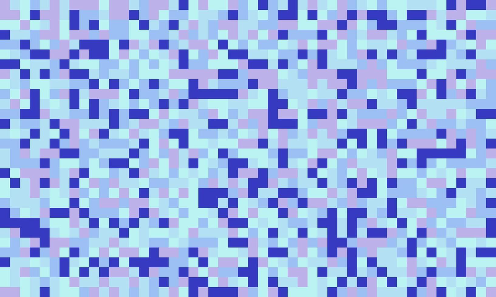 Abstract pixelated background in calming pastel blues and purples. Perfect for website banners, presentations, or as a digital texture. Evokes feelings of serenity and technological innovation. vector