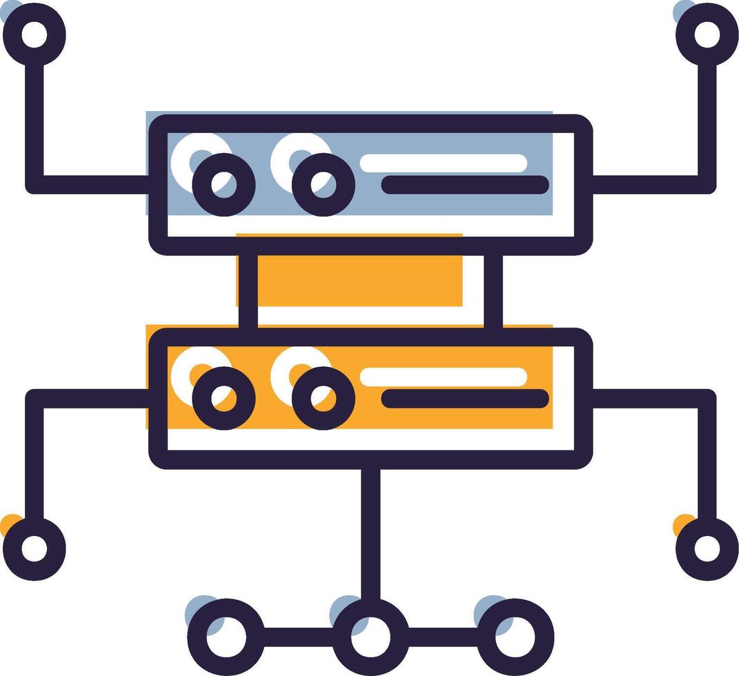 Hosting Icon Web Hosting Server Provider Host vector