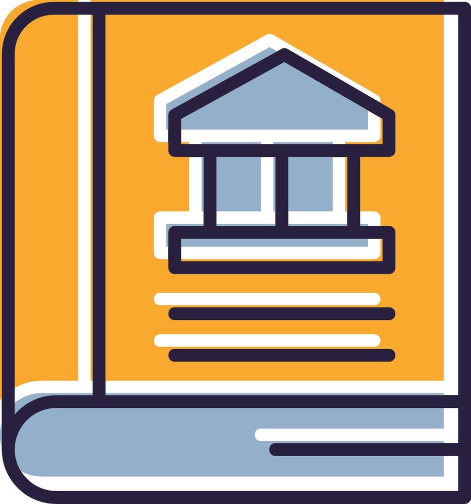 Guide Book Glyph Two color Manual Guide Instructions Booklet vector