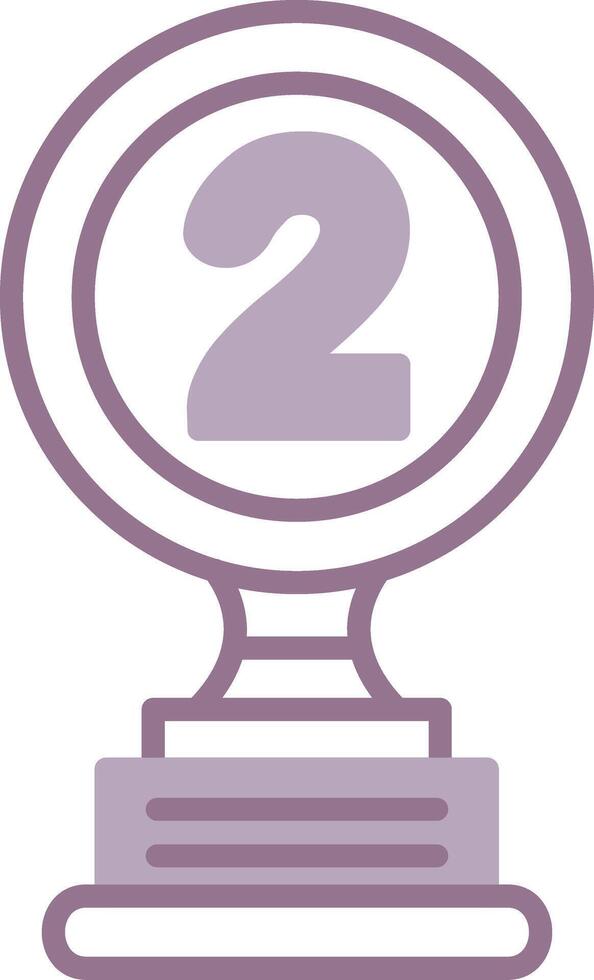 2nd Prize Stylish App Object vector