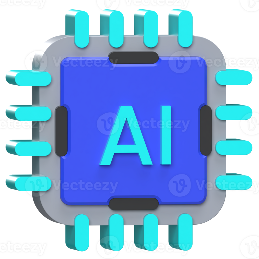 ai processore patata fritta icona artificiale intelligenza processore png