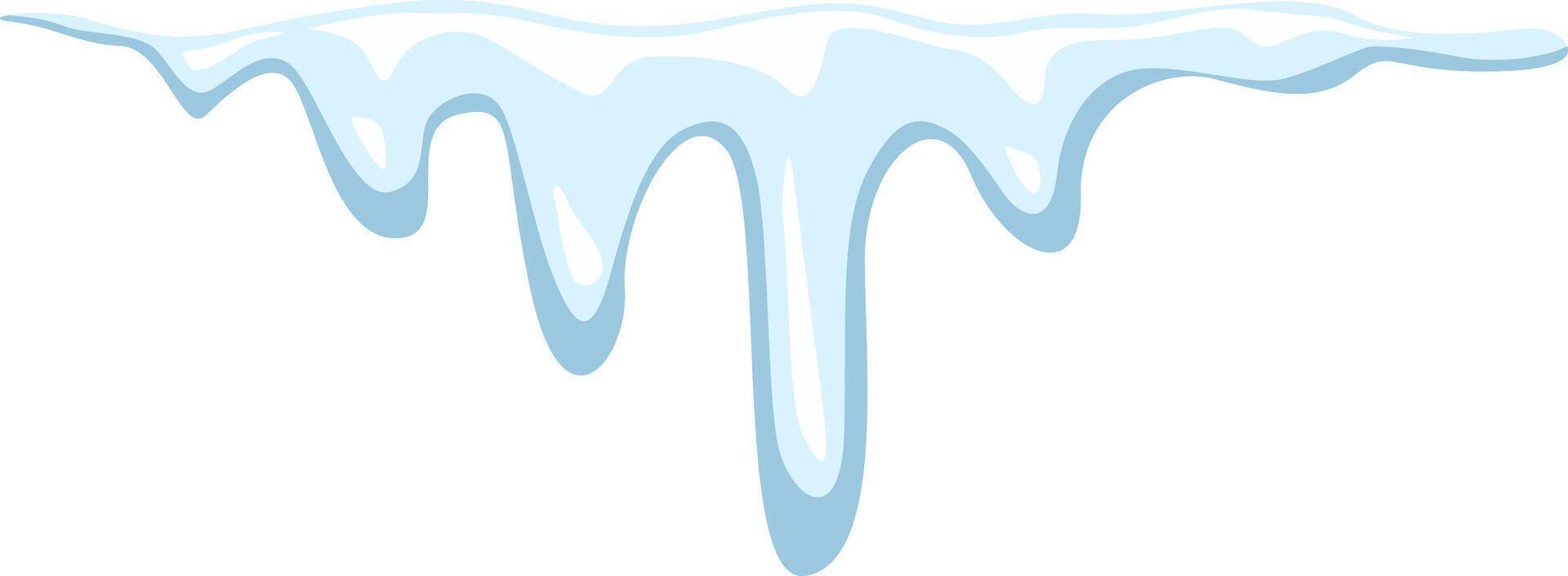 Melting snow creates long icicles hanging from rooftops, signaling the arrival of spring and warmer temperatures, while nature transitions from the cold embrace of winter vector