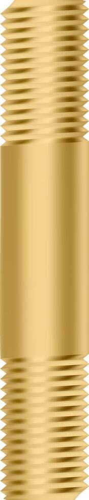 Golden metallic texture featuring ridges on the top and bottom sections, enclosing a smooth, polished central area, creating a cylindrical or tube like visual effect vector
