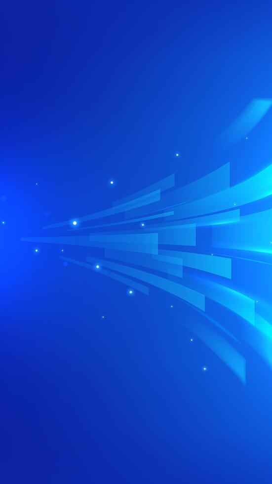 Abstract blue dynamic lines background vector
