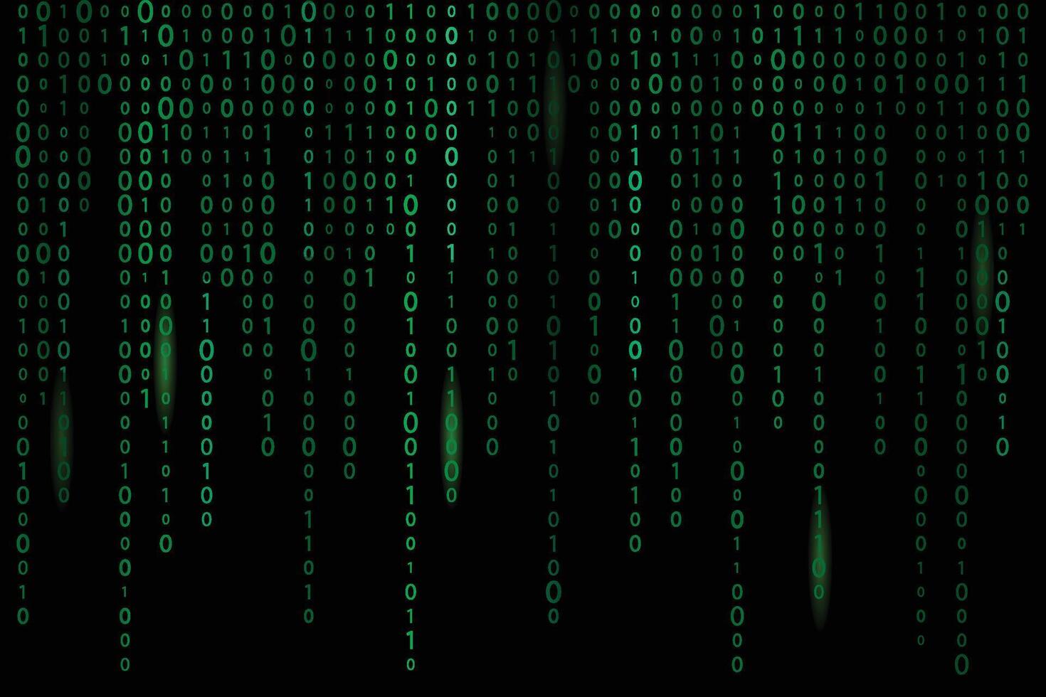 Digital binary code and streaming data wallpaper design vector
