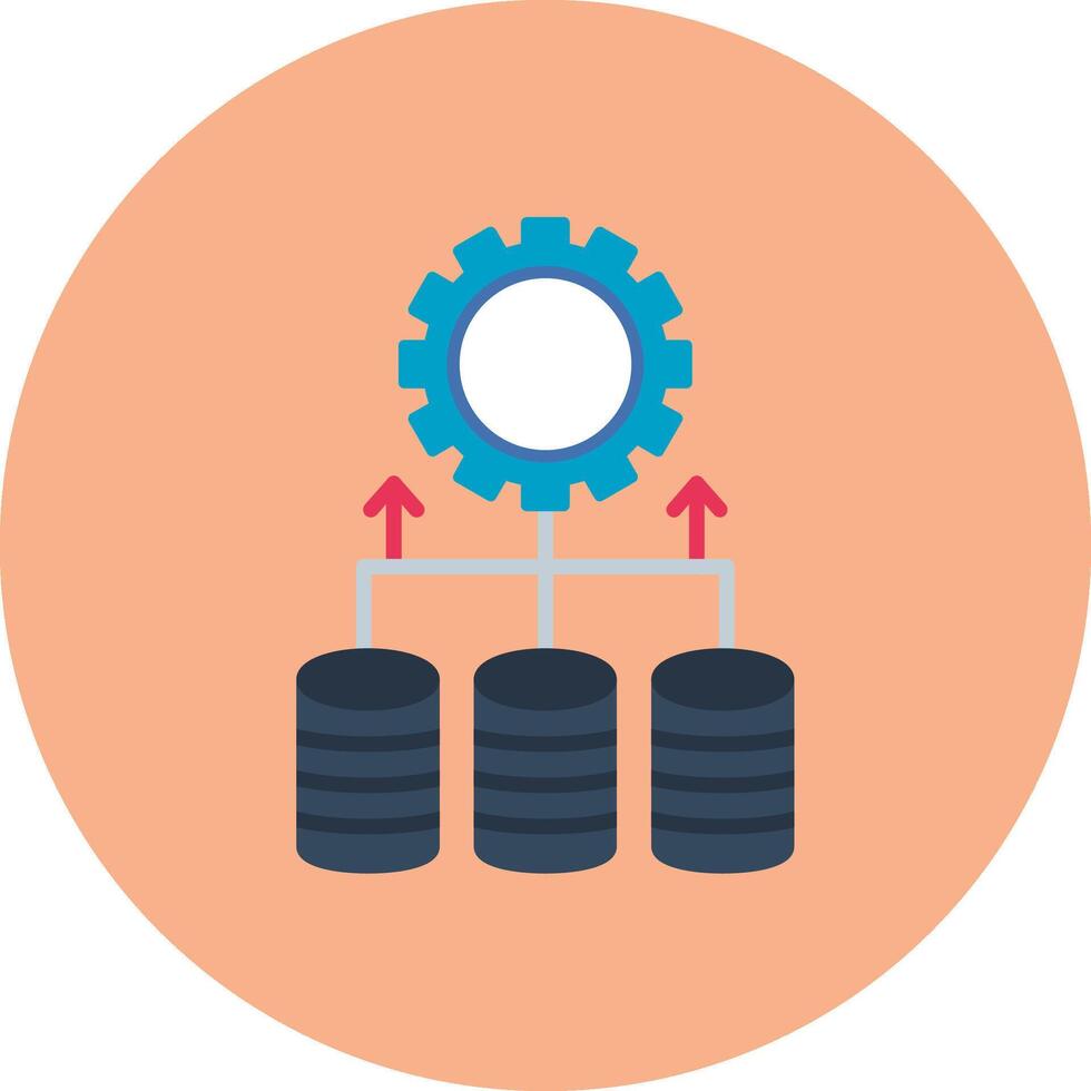 Data Integration Clean Grid Badge vector