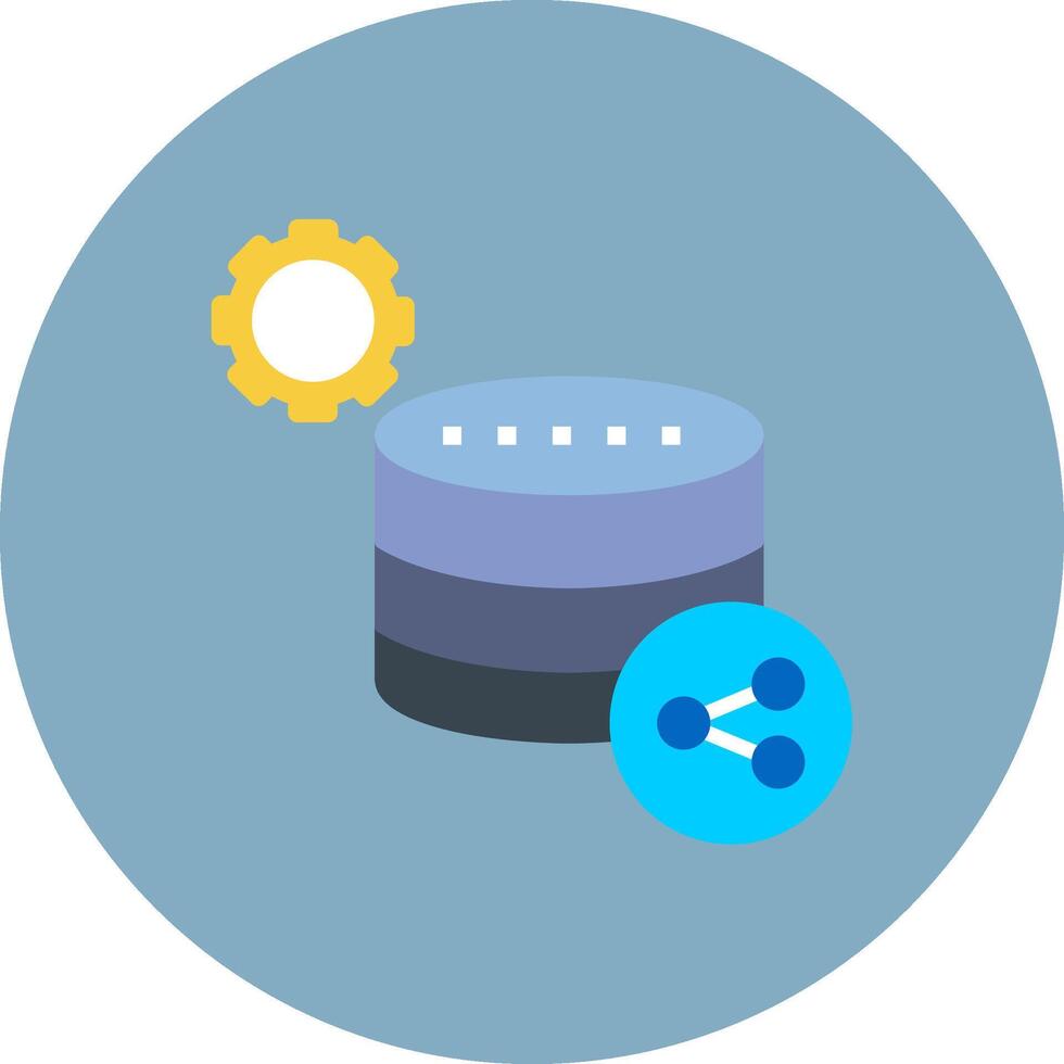 Database Minimalist Design Symbol vector