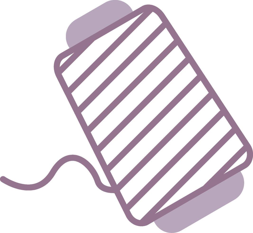 Thread Spool Artistic Block vector