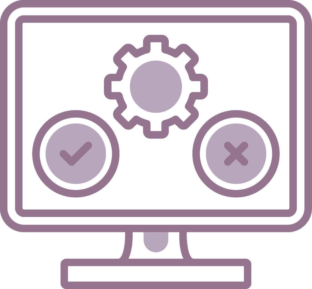 Software Testing Core Frame Pattern vector