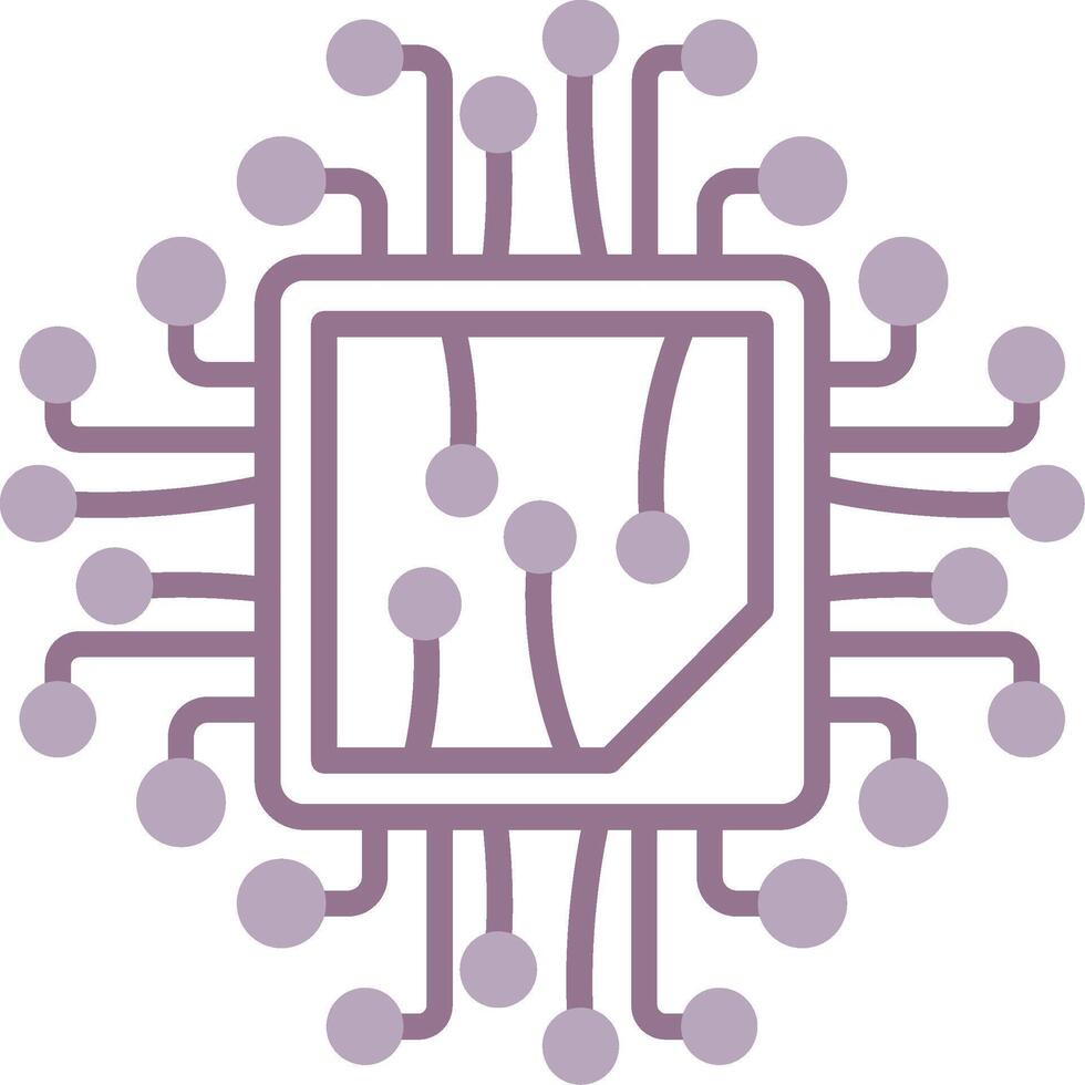 Digital Fresh Outline Block vector