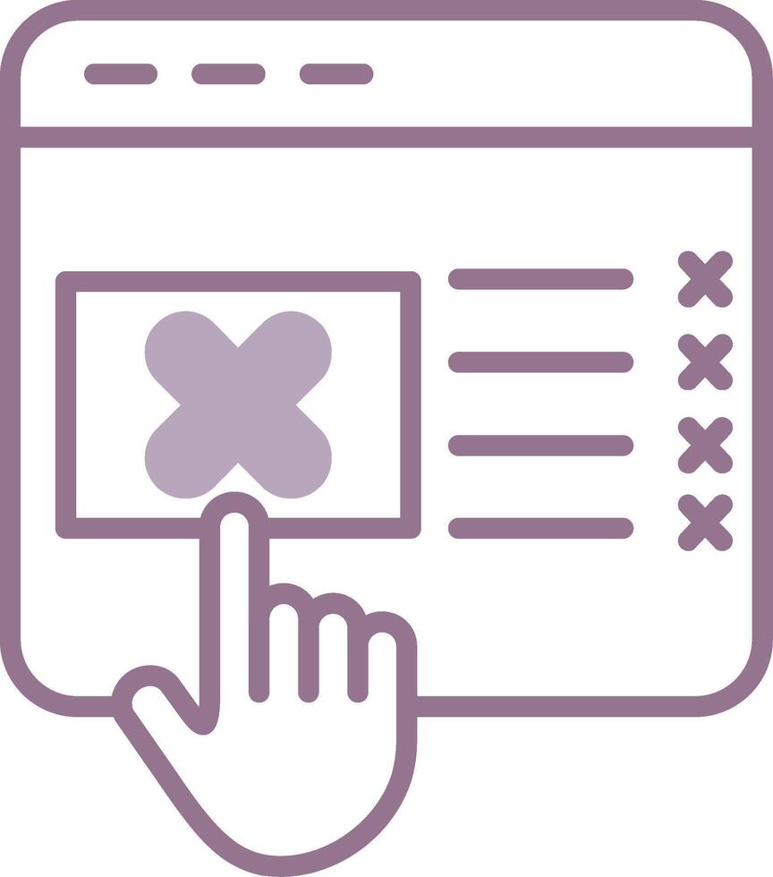 Cancel Tech Shape Element vector