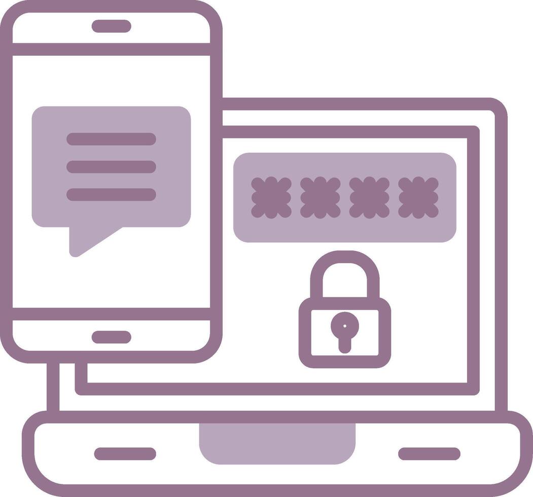 Authentication Modern Outline Object vector